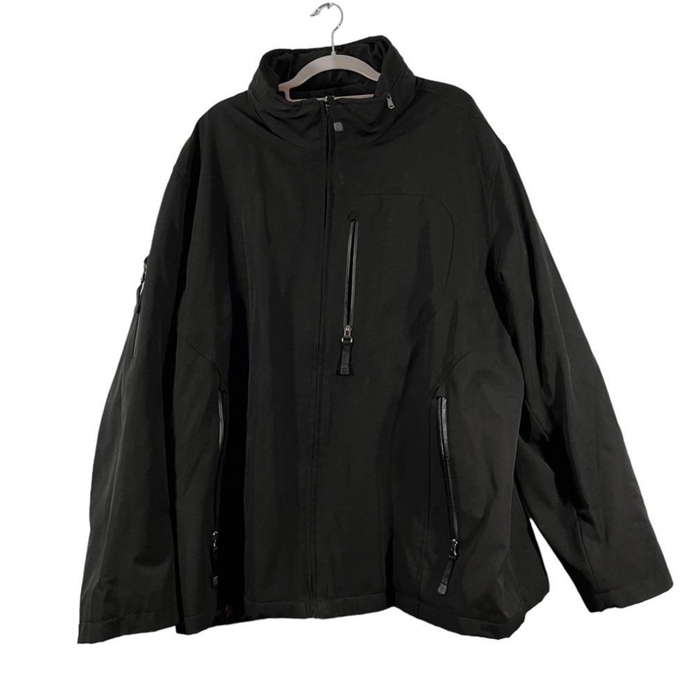 Tumi Tech Hooded Black Jacket with Long Sleeves